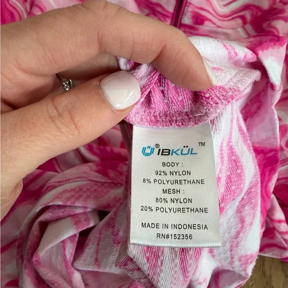 IBKUL Devin Hot Pink Quarter Zip Pullover Size M - Picture 6 of 9